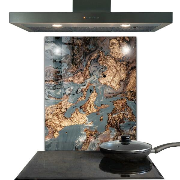 Oven splashback Marble art abstract
