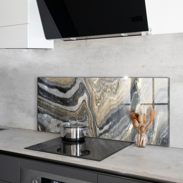 Oven splashback Granite stone marble texture