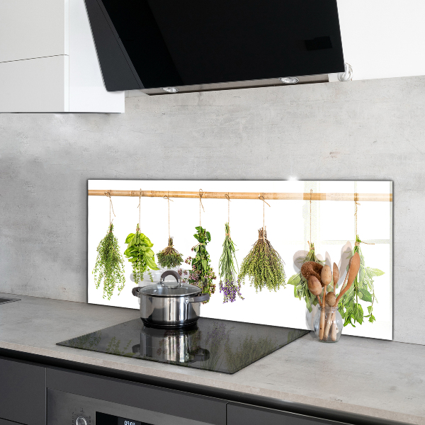 Kitchen splashback Dried herbs power of nature