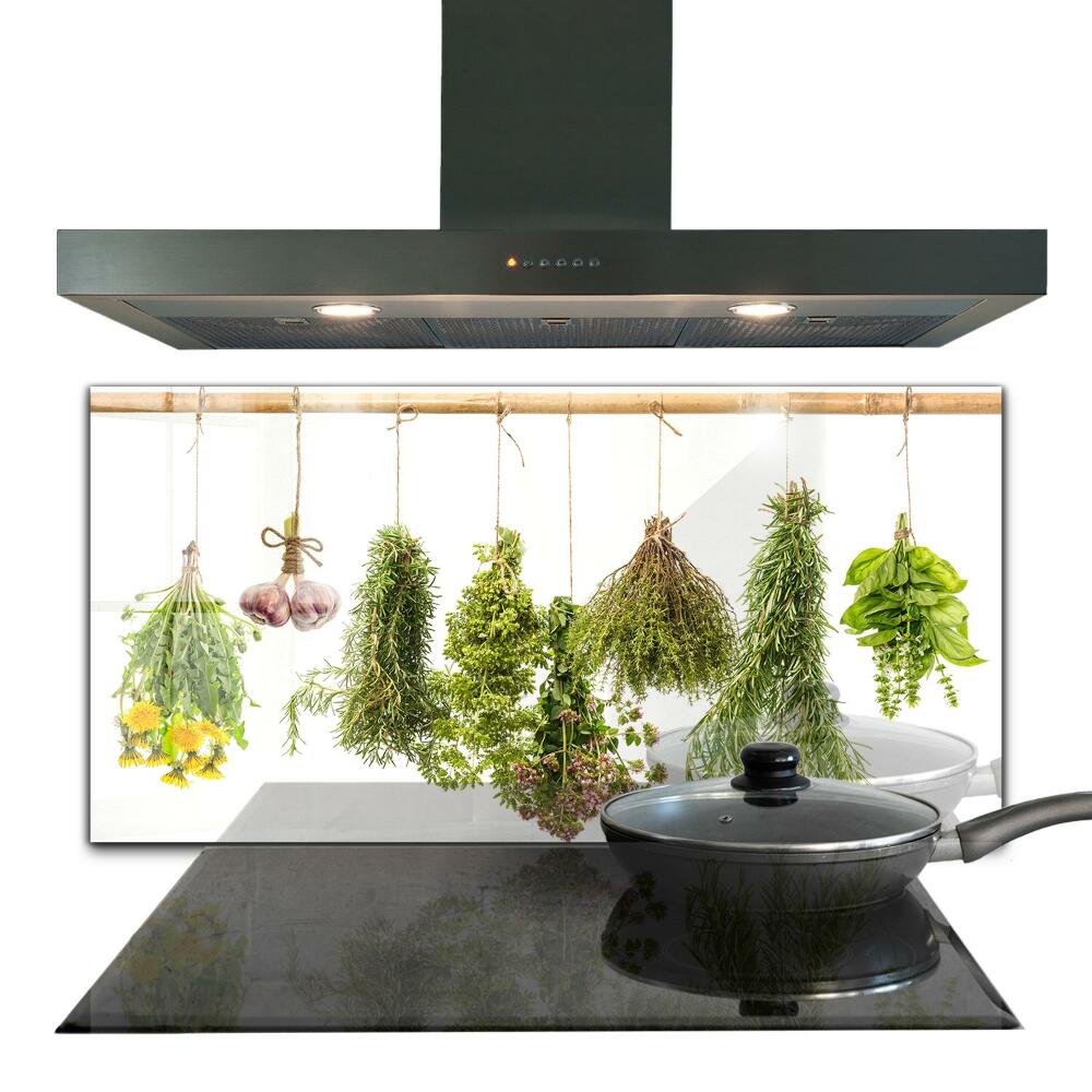 Kitchen splashback Dried herbs herbal medicine