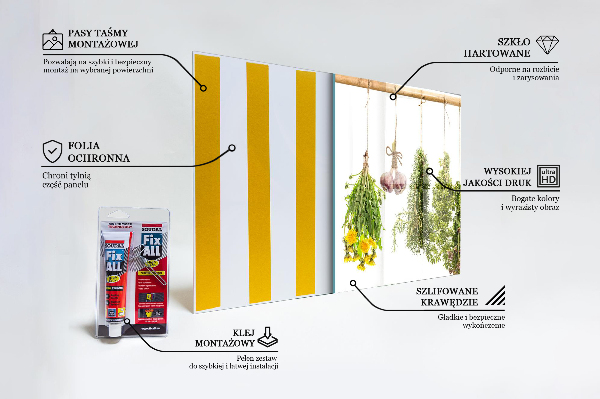 Kitchen splashback Dried herbs herbal medicine