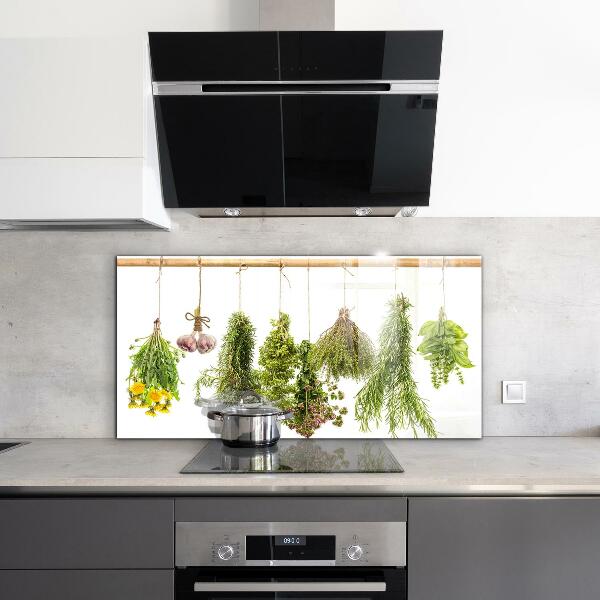 Kitchen splashback Dried herbs herbal medicine