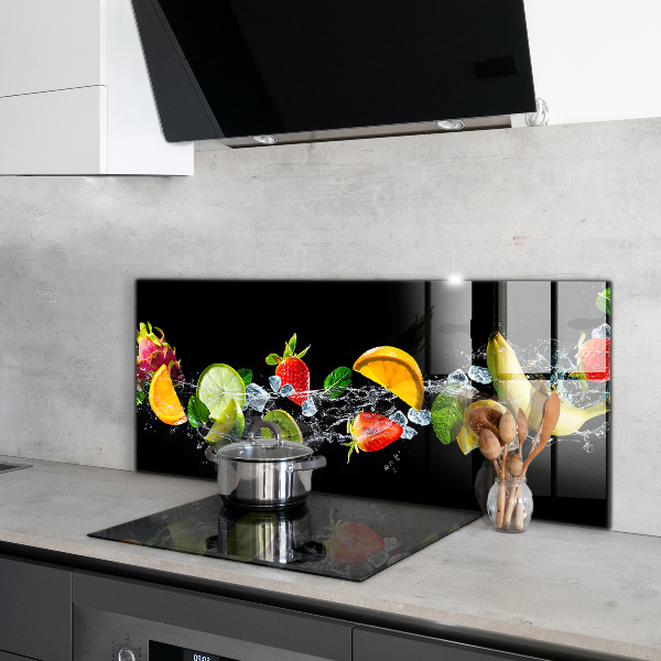 Kitchen splashback Juicy exotic fruits