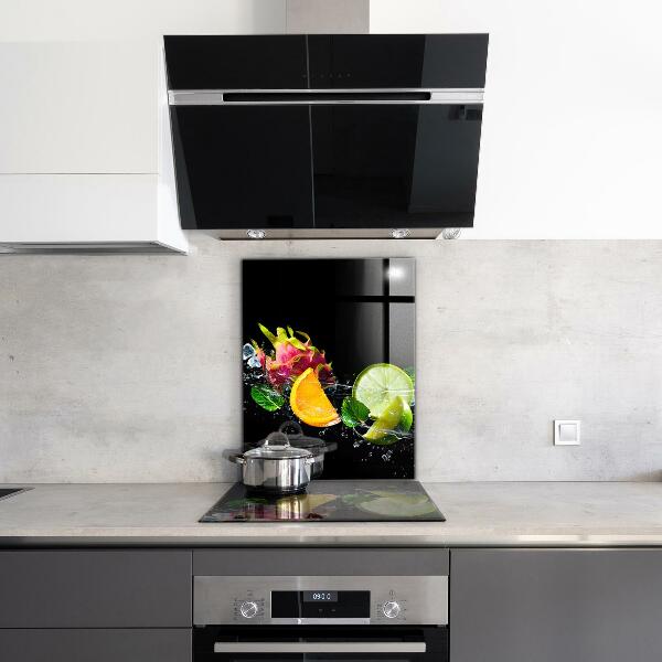 Kitchen splashback Juicy exotic fruits