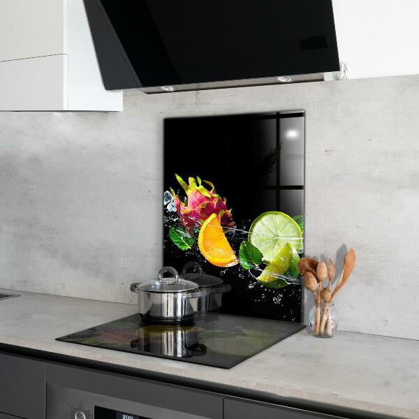 Kitchen splashback Juicy exotic fruits