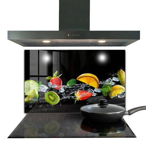 Kitchen splashback Juicy exotic fruits