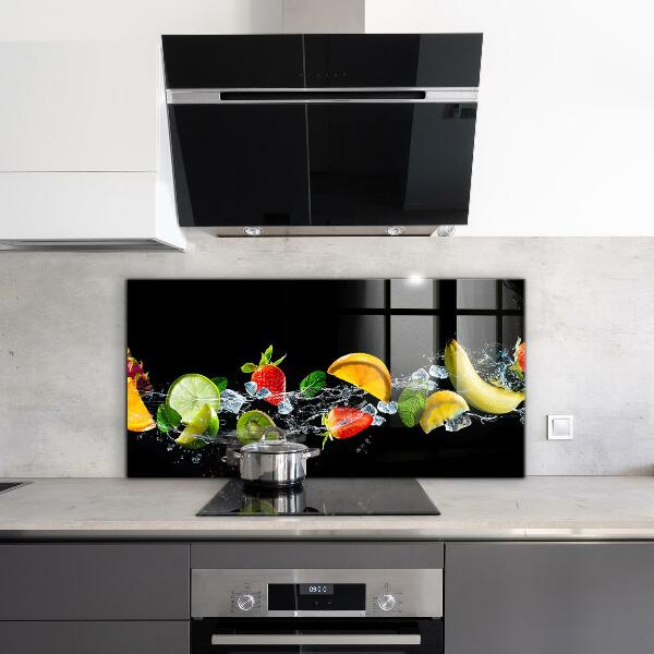 Kitchen splashback Juicy exotic fruits