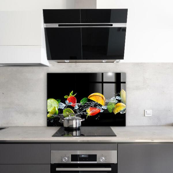 Kitchen splashback Juicy exotic fruits