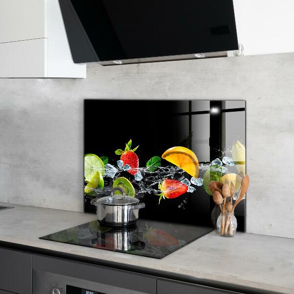 Kitchen splashback Juicy exotic fruits