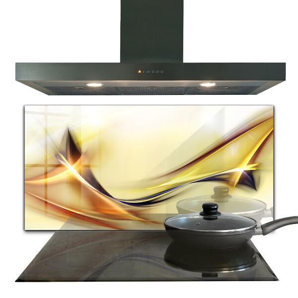 Cooker splashback Energy wave abstraction