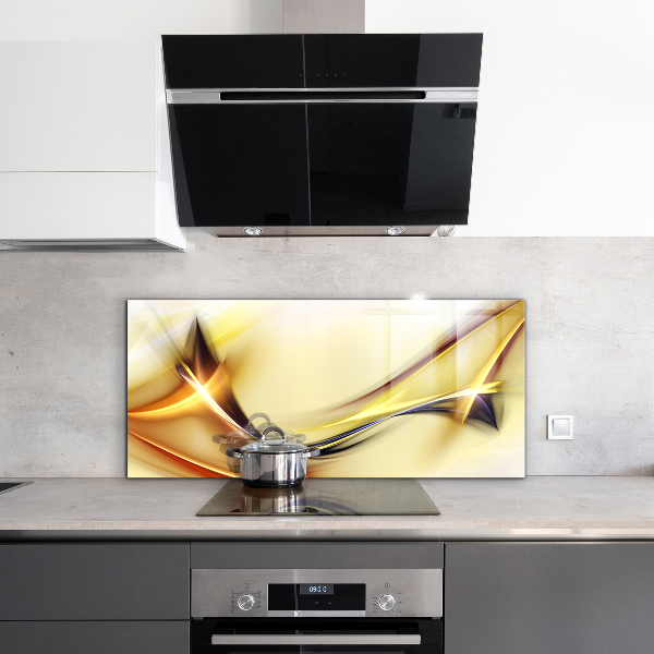 Cooker splashback Energy wave abstraction