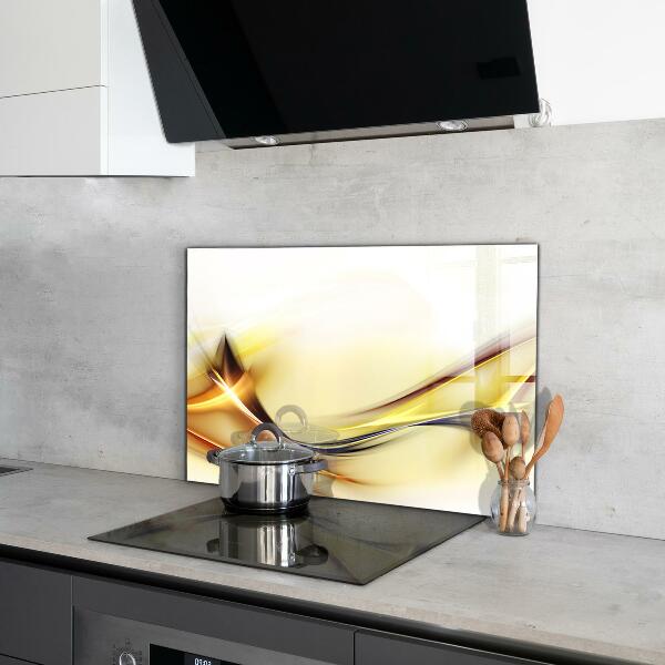 Cooker splashback Energy wave abstraction