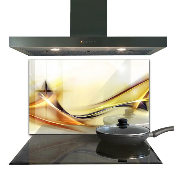 Cooker splashback Energy wave abstraction