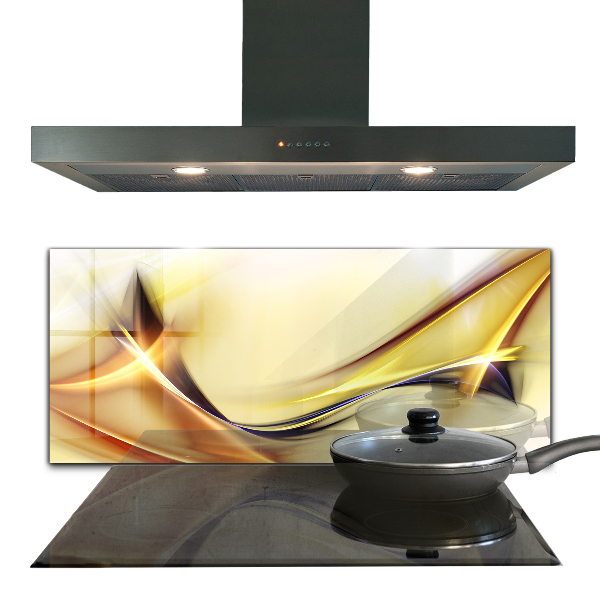 Cooker splashback Energy wave abstraction