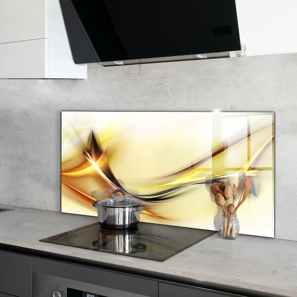 Cooker splashback Energy wave abstraction