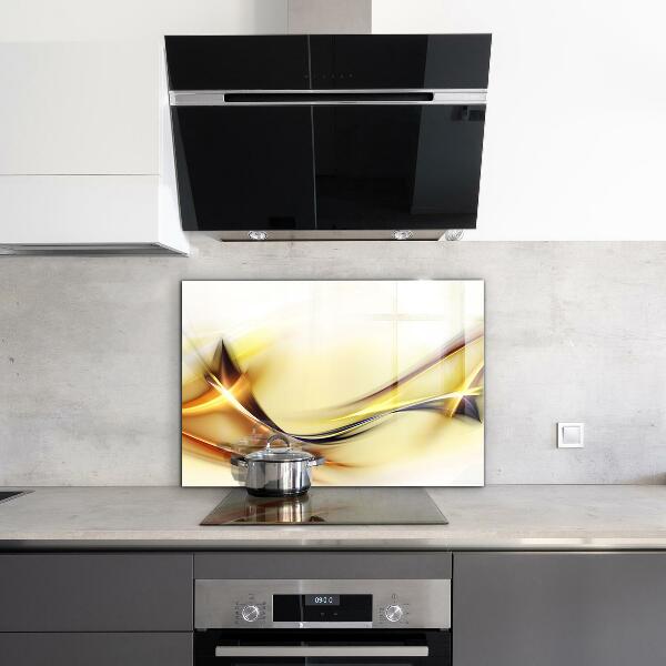 Cooker splashback Energy wave abstraction