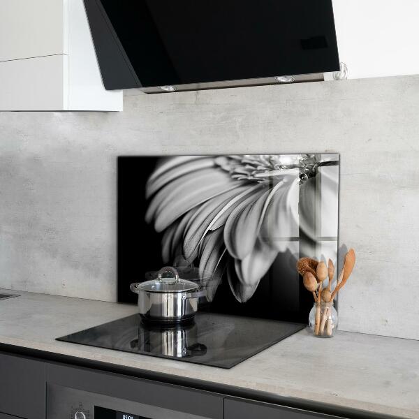 Kitchen splashback Gerber black and white photo