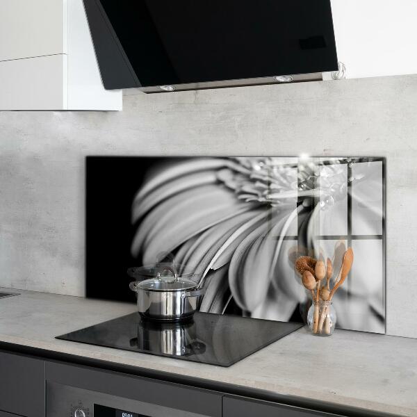 Kitchen splashback Gerber black and white photo