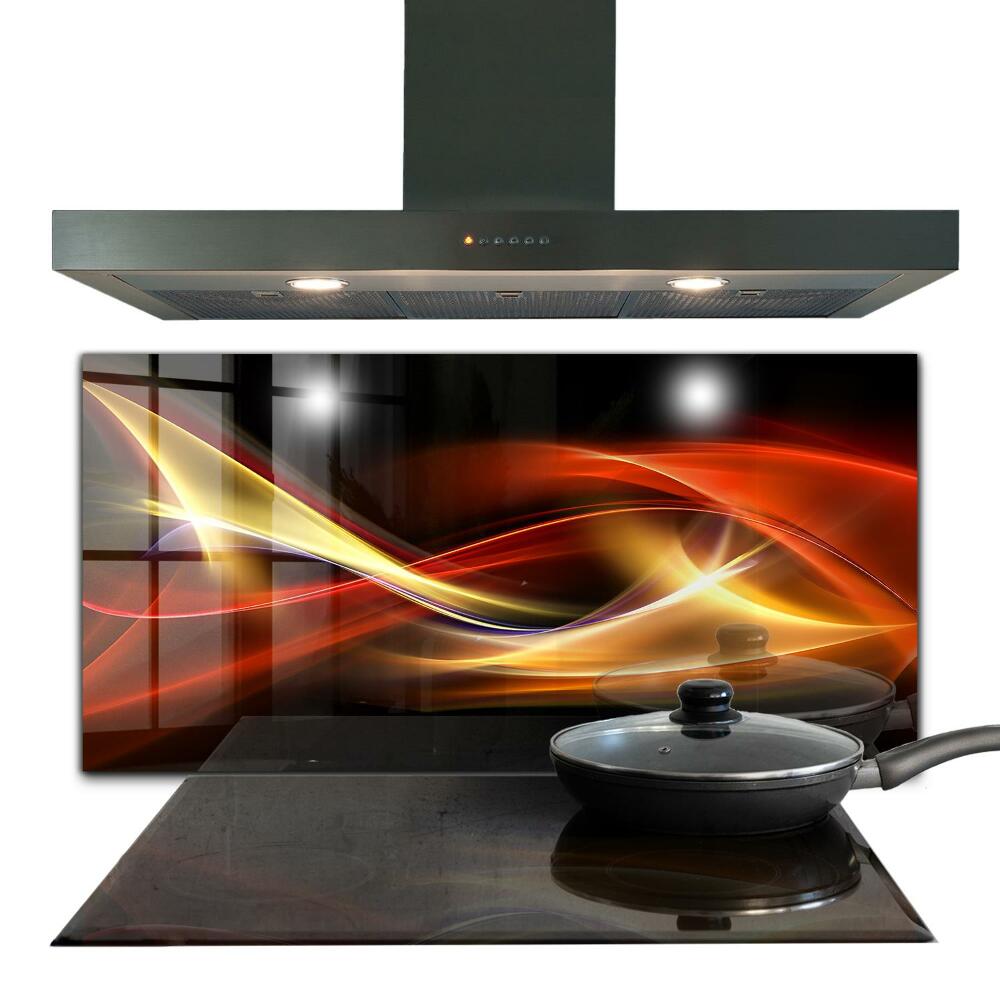 Cooker splashback Abstract vibrating energy