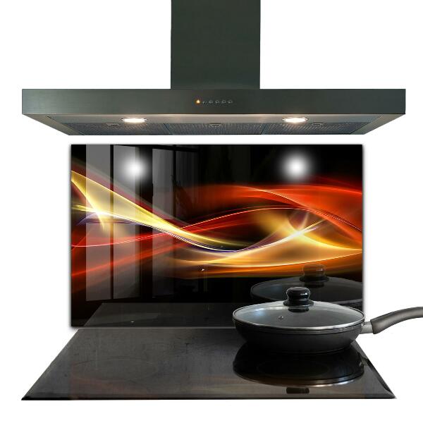 Cooker splashback Abstract vibrating energy