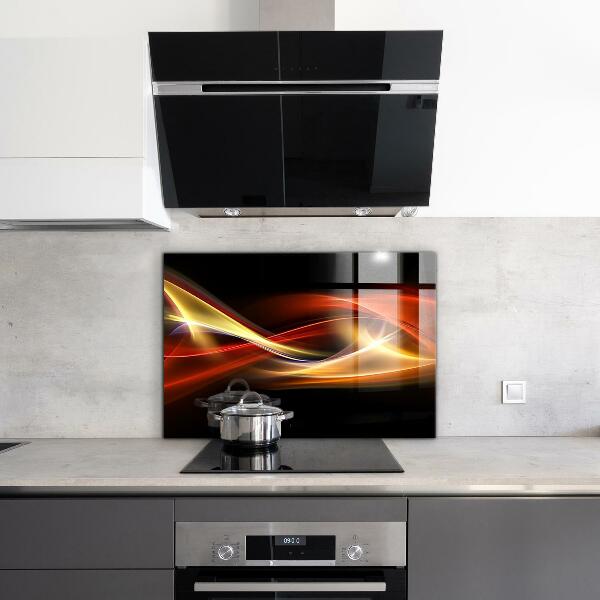 Cooker splashback Abstract vibrating energy