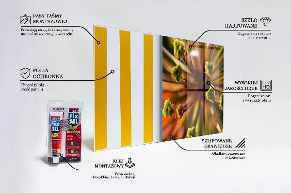 Kitchen splashback Flower macro photography