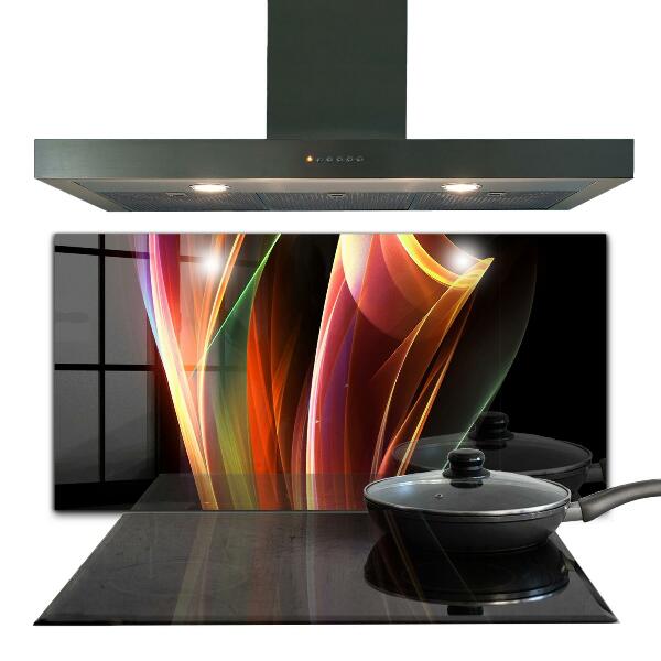 Cooker splashback Energy waves abstraction