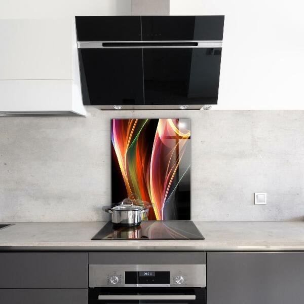 Cooker splashback Energy waves abstraction