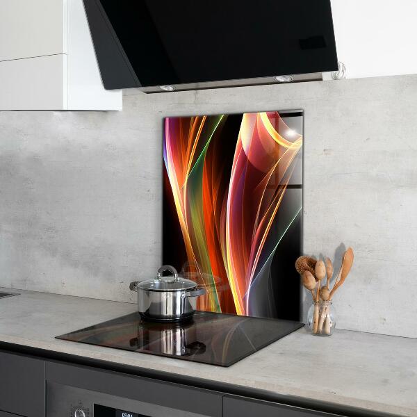 Cooker splashback Energy waves abstraction