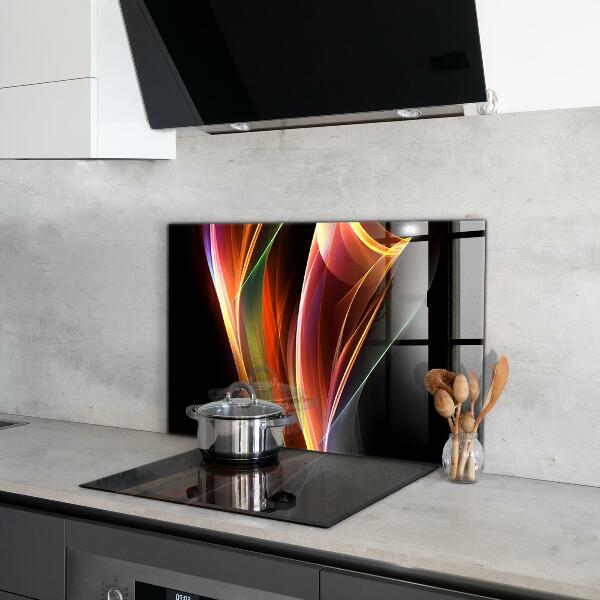 Cooker splashback Energy waves abstraction