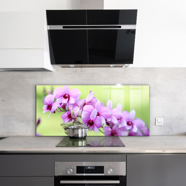 Kitchen splashback Purple orchid