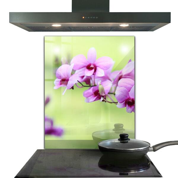 Kitchen splashback Purple orchid