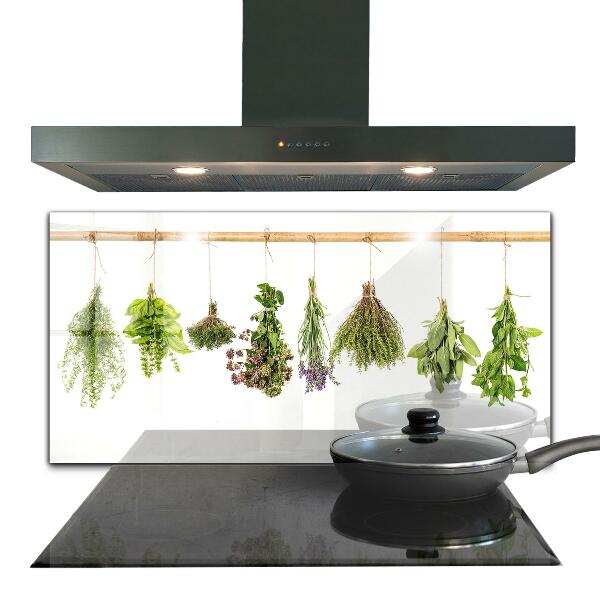 Kitchen splashback Dried herbs healthy diet