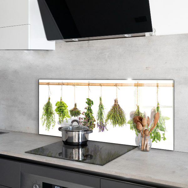 Kitchen splashback Dried herbs healthy diet