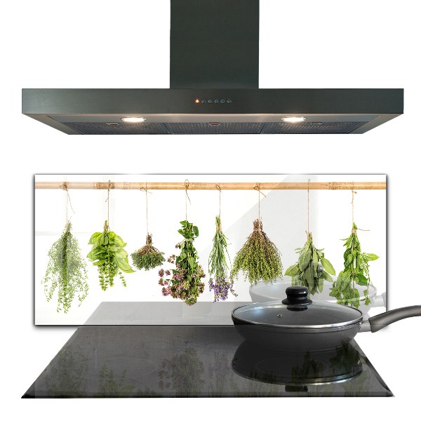 Kitchen splashback Dried herbs healthy diet
