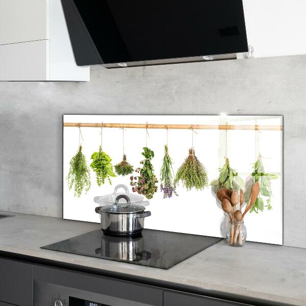 Kitchen splashback Dried herbs healthy diet