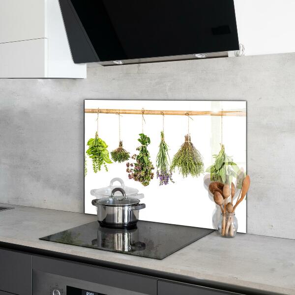 Kitchen splashback Dried herbs healthy diet