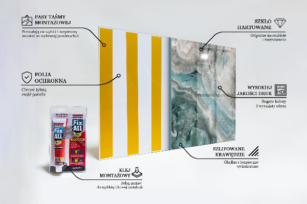 Cooker splashback Abstract color swirl pattern