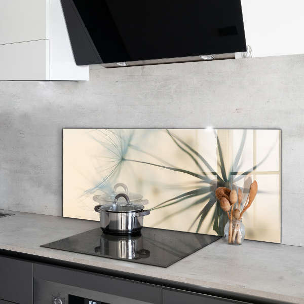 Kitchen splashback Beautiful delicate dandelion