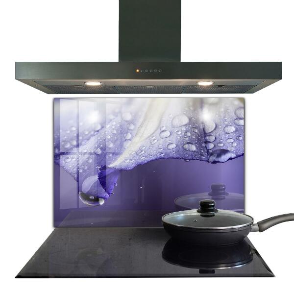 Kitchen splashback Purple flower petal