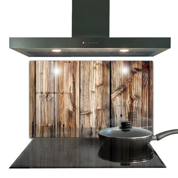 Oven splashback Old oak wood