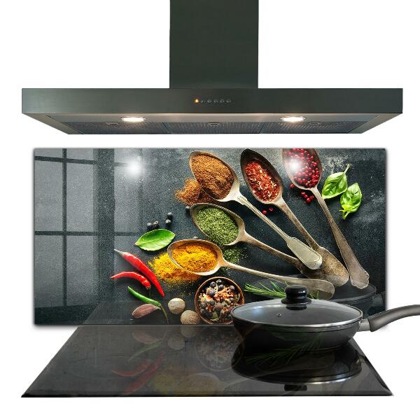 Kitchen splashback Aromatic spices