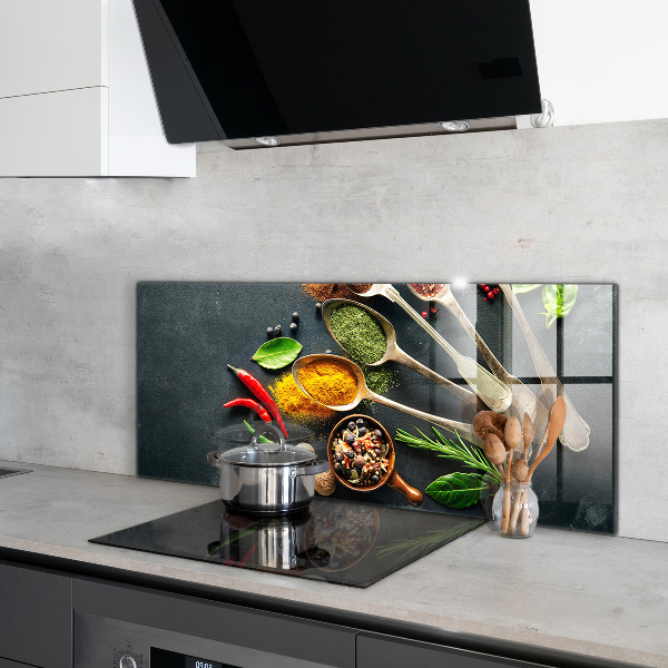 Kitchen splashback Aromatic spices