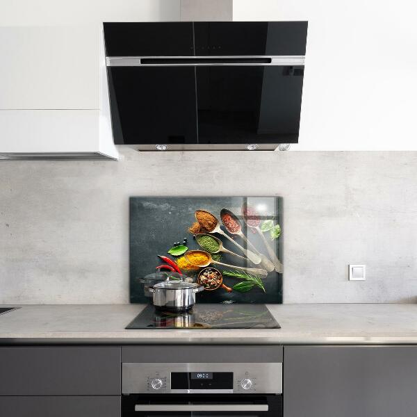 Kitchen splashback Aromatic spices