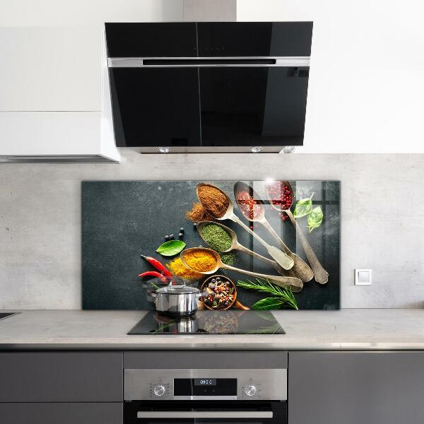 Kitchen splashback Aromatic spices
