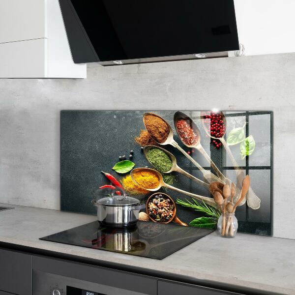 Kitchen splashback Aromatic spices