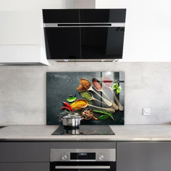 Kitchen splashback Aromatic spices