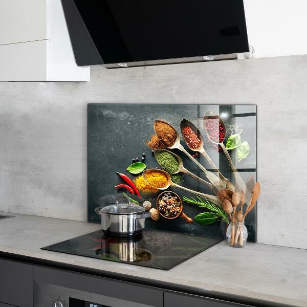 Kitchen splashback Aromatic spices