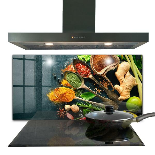 Kitchen splashback Oriental cuisine spices