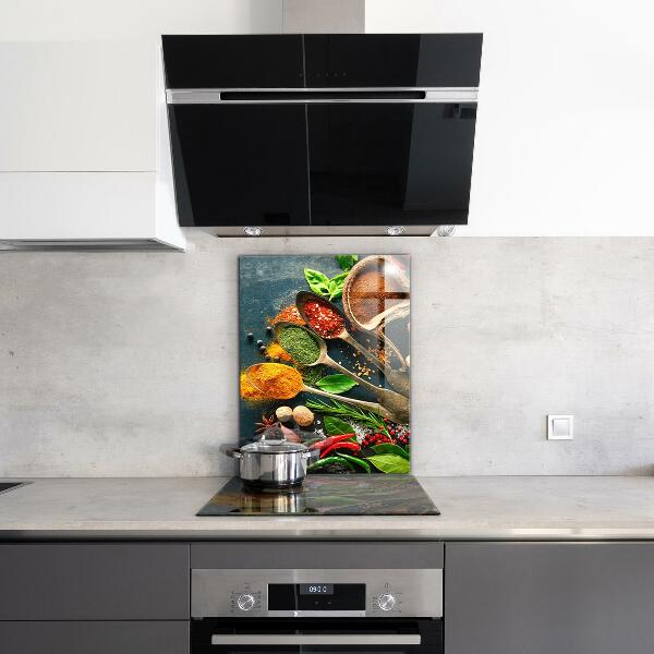 Kitchen splashback Oriental cuisine spices